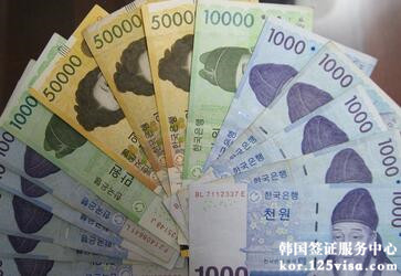 提醒申请人注意韩国货币面额 提醒申请人注意韩国货币面额