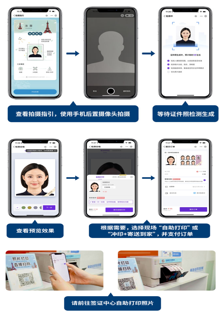 法国签证中心自助照片 法国签证中心自助照片