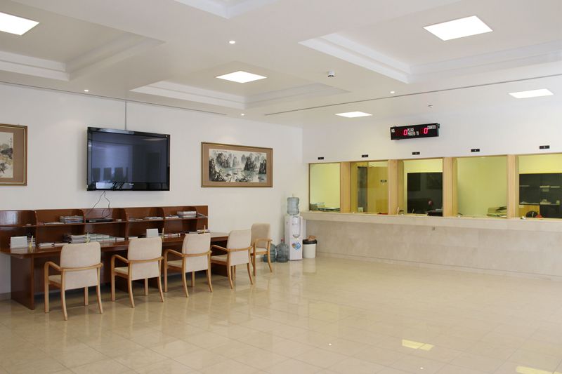 沙特大使馆领事部大厅