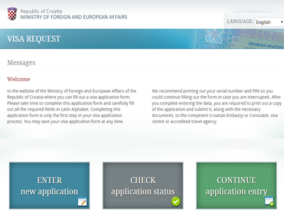 办理克罗地亚签证必须在线填写表格吗? 办理克罗地亚签证必须在线填写表格吗?