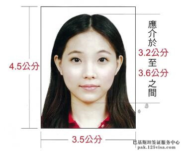 巴基斯坦签证材料照片模板