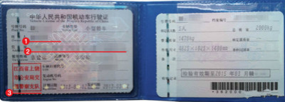 希腊签证材料行驶证模板 希腊签证材料行驶证模板