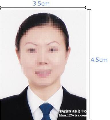 柬埔寨签证材料照片模板