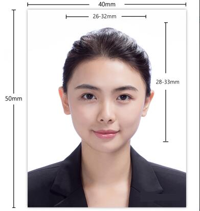 巴西签证照片模板